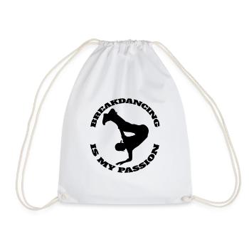 Breakdance Dance Sport Gift Dancing Dancer - Drawstring Bag - white - Front