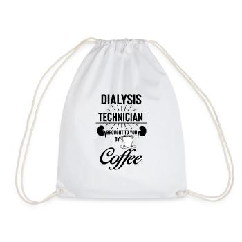 Technicien en dialyse hilarant Médecin Café - Sac de sport léger - blanc - Devant