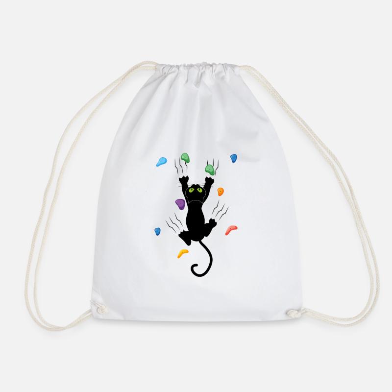 Rocher Chat Escalade Escalade Escalade Trekking - Sac de sport léger - blanc