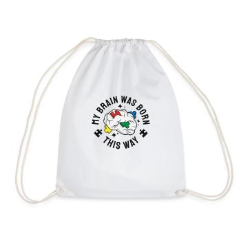 Autism Awareness Autism Disease Autistic Poison - Drawstring Bag - white - Front