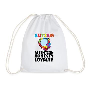 Sensibilisation à l’autisme Maladie autistique Poison autistique - Sac de sport léger - blanc - Devant