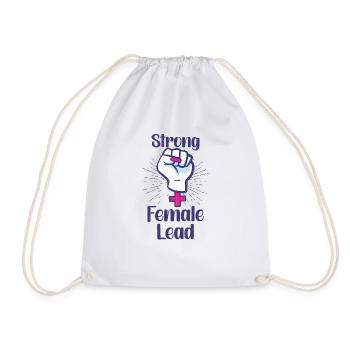 Feminist Feminism Actor Theater Drama Teacher - Drawstring Bag - white - Front