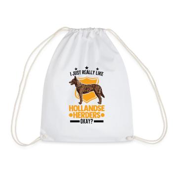 J’aime vraiment Hollandse Herders d’accord - Sac de sport léger - blanc - Devant