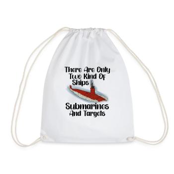 Submariner Definition Submarines Veteran Gift - Drawstring Bag - white - Front