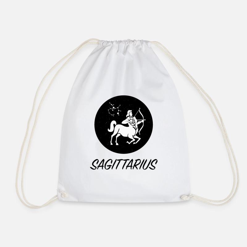 Sternzeichen Schütze Zodiac Sign Sagittarius - Turnbeutel - Weiß
