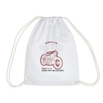 Bikers, motorcyclists - Drawstring Bag - white - Front
