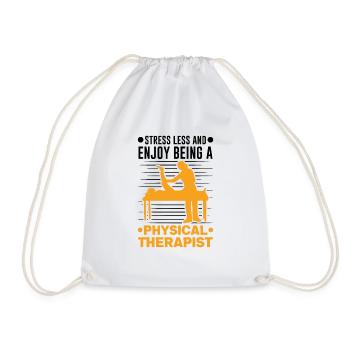 Physiotherapist Gift Physiotherapy Physio - Drawstring Bag - white - Front