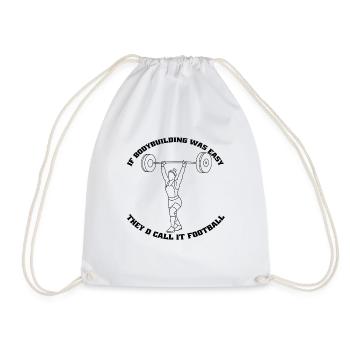 Fitness Bodybuilder Muscle Strength Training Athlètes - Sac de sport léger - blanc - Devant