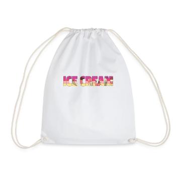Crème glacée Retro Vintage Cone - Sac de sport léger - blanc - Devant