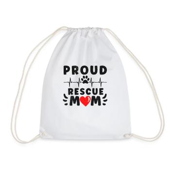 DOG RESCUE ANIMAL RIGHTS RESCUE DOG ADOPTION - Turnbeutel - Weiß - Vorne