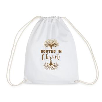 Jesus Christianity God Praying Prayer Pastor - Drawstring Bag - white - Front