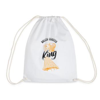 Roller Coaster Vintage Crown - Drawstring Bag - white - Front