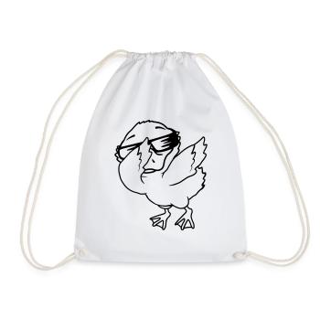 Ducklings Dabbing Party cool - Drawstring Bag - white - Front