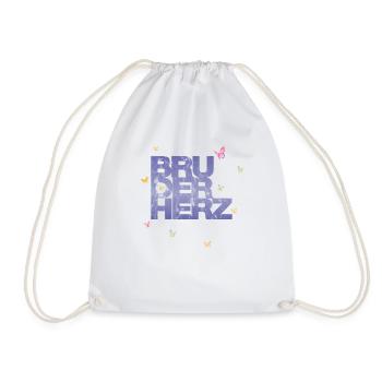 Bruderherz Bester Bruder der Welt Geschenkidee - Turnbeutel - Weiß - Vorne