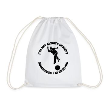 Bowling Cone Cadeau Bowling Ball Bowler Bowling Bowling - Sac de sport léger - blanc - Devant