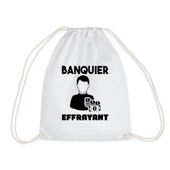 Tshirt homme Banquier effrayant - Sac de sport léger - blanc - Devant