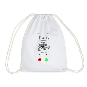 Conducteur de train à vapeur Trainspotting - Sac de sport léger - blanc - Devant