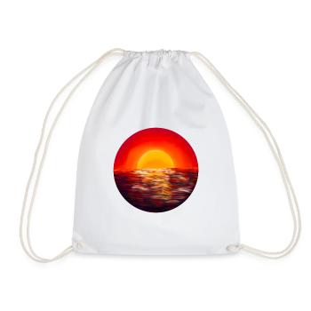 Coucher de soleil sur la mer - Sac de sport léger - blanc - Devant