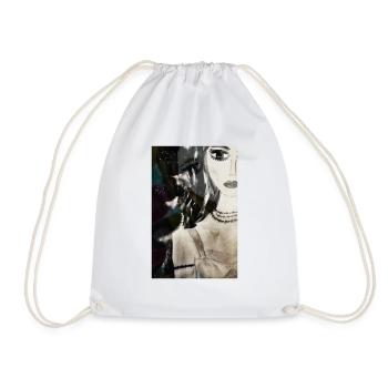 Woman with 3 necklaces - Sac de sport léger - blanc - Devant