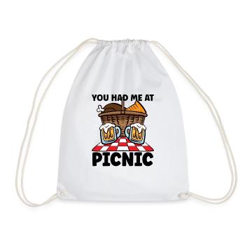 Picnic Lover Pique-Panier de nourriture Date de pique- - Sac de sport léger - blanc - Devant