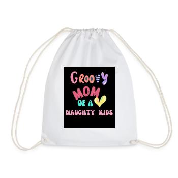 Groovy Mom - Drawstring Bag - white - Front