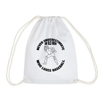 Baseball Baseball Game Baseball Lover Gift - Drawstring Bag - white - Front
