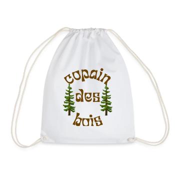 copain des bois t-shirt humour amitié cadeau homme - Sac de sport léger - blanc - Devant