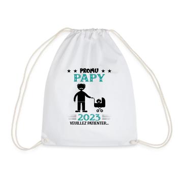 Encore Papy 2023 Cadeau Nouvelle Naissance - Sac de sport léger - blanc - Devant