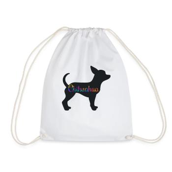 Chihuahua Chien Maîtresse Amoureux des Chiens - Sac de sport léger - blanc - Devant