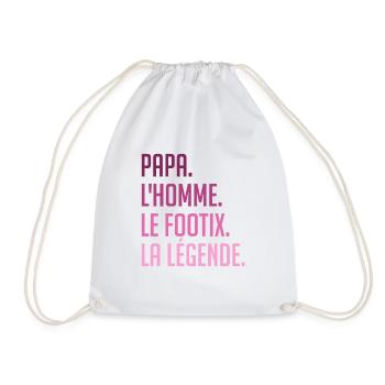 Papa l' Homme le mythe la légende. - Sac de sport léger - blanc - Devant