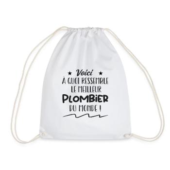 Voilà À Quoi Ressemble Le Meilleur plombier - Sac de sport léger - blanc - Devant