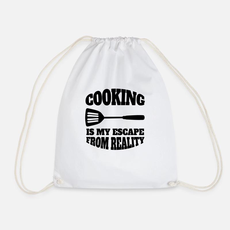 Kochen Koch lustige Bäcker Geschenk Hobbykoch - Turnbeutel - Weiß