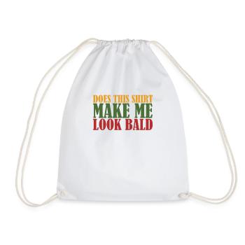 Est-ce que cela me fait paraître chauve drôle tête chauve humour - Sac de sport léger - blanc - Devant