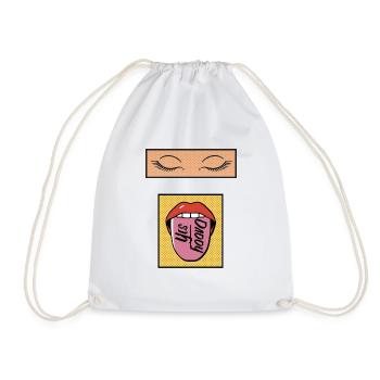 Yes daddy - Drawstring Bag - white - Front