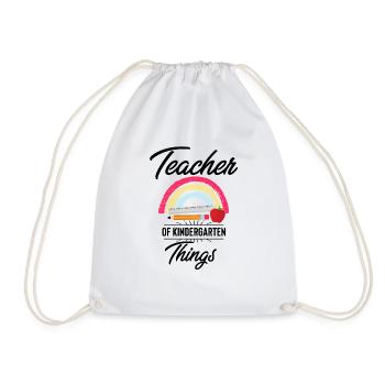 Professeur humoristique de Kindergarten Thing Tutor - Sac de sport léger - blanc - Devant
