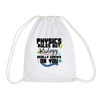 Microbiologist Microbiology Lab Staph Biology - Drawstring Bag - white - Front