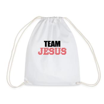 Team Jesus Christian Religion Christ Jesus - Turnbeutel - Weiß - Vorne