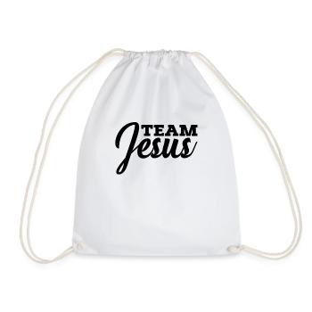 Team Jesus Christian Religion Christ Jesus - Turnbeutel - Weiß - Vorne