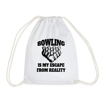 Bowling Cone Cadeau Bowling Ball Bowling Bowler - Sac de sport léger - blanc - Devant
