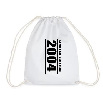 18th Birthday Gift 2004 Birthday - Drawstring Bag - white - Front