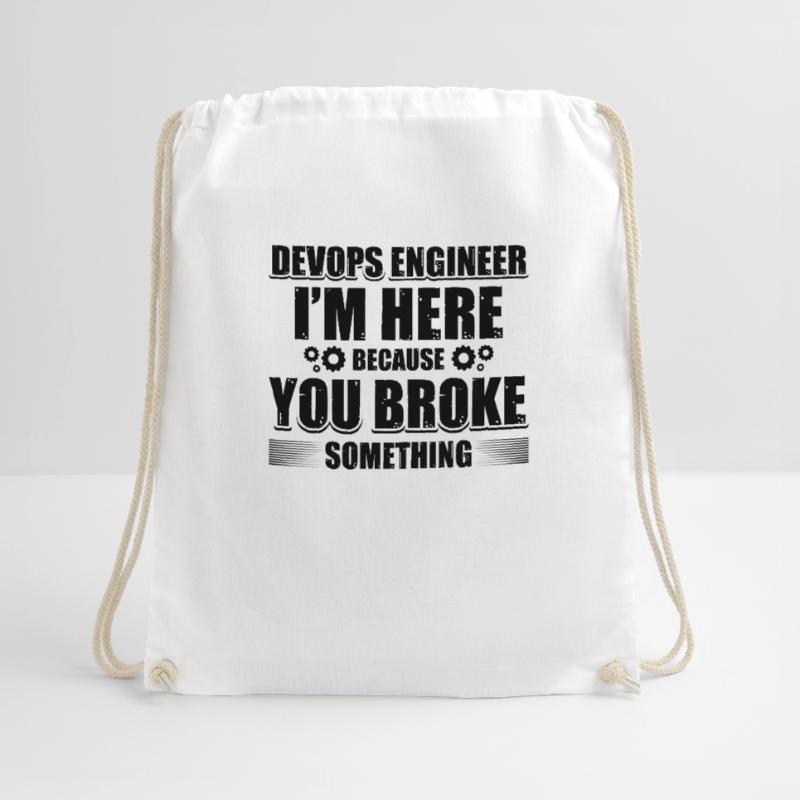Sys-Admin Developer Devops Engineer Drawstring Bag