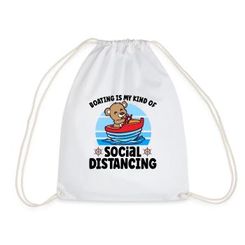 Voilier Voilier Bateau Kid Enfant Yacht Bateau - Sac de sport léger - blanc - Devant