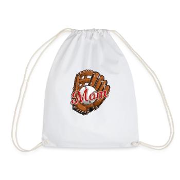 Maman de baseball pour la fête des mères de baseball softball - Sac de sport léger - blanc - Devant