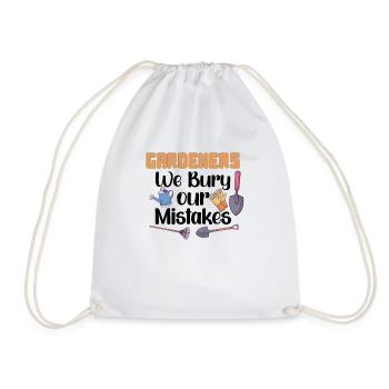 Gardening Plants Gardener Plantation Nature Gift - Drawstring Bag - white - Front