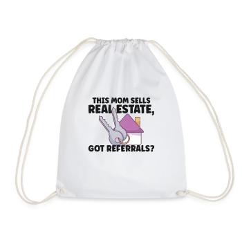 Real Estate Agent Realtor Home Closing Investor - Drawstring Bag - white - Front