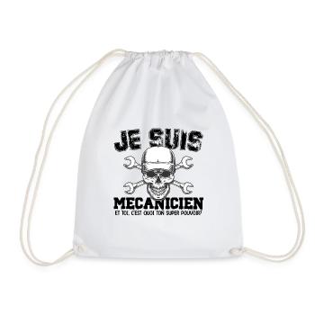 Je suis mécanicien super pouvoir - Sac de sport léger - blanc - Devant