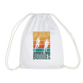 Running Runner Half Marathon - Drawstring Bag - white - Front