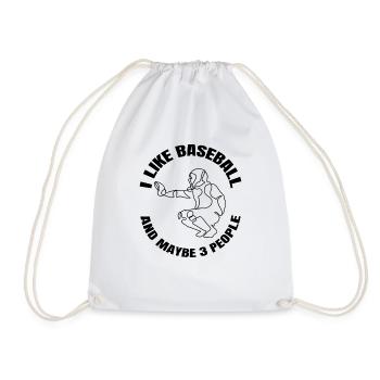 Baseball Baseball Lover Cadeau Jeu de baseball - Sac de sport léger - blanc - Devant