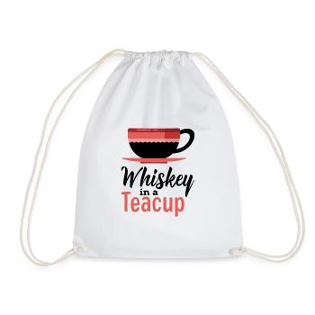 Whiskey In A Teacup - Drawstring Bag - white - Front