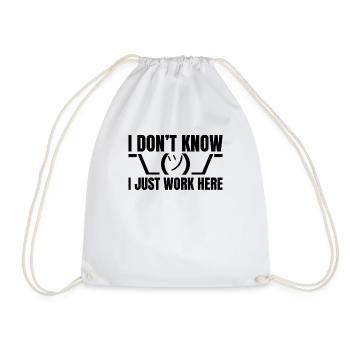 Nouveauté Paroles sarcastiques comiques Slogan sarcastique - Sac de sport léger - blanc - Devant